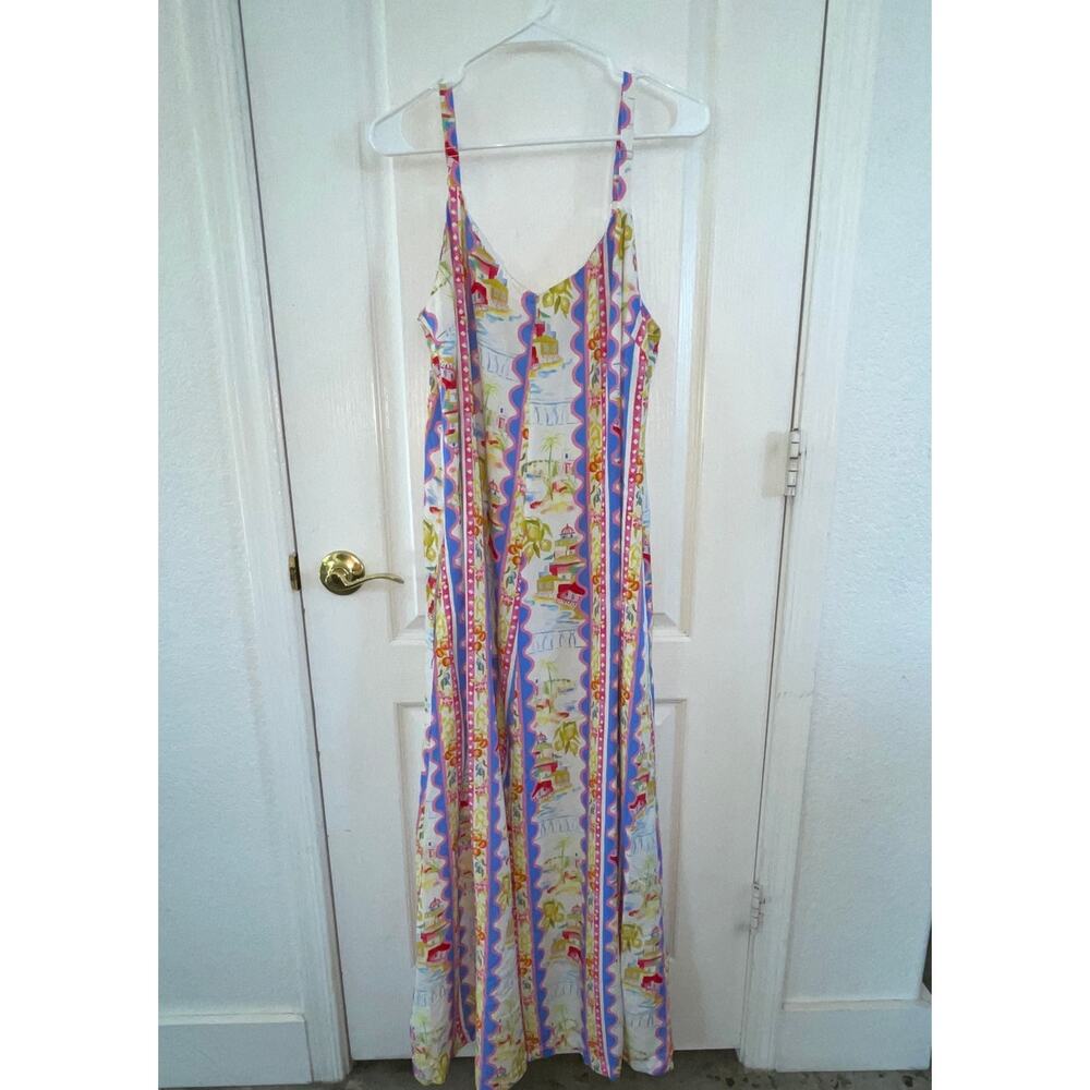Label of Love Australia Printed Rayon Maxi Dress Womens XL